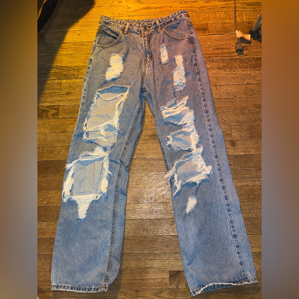 Wide leg jeans
